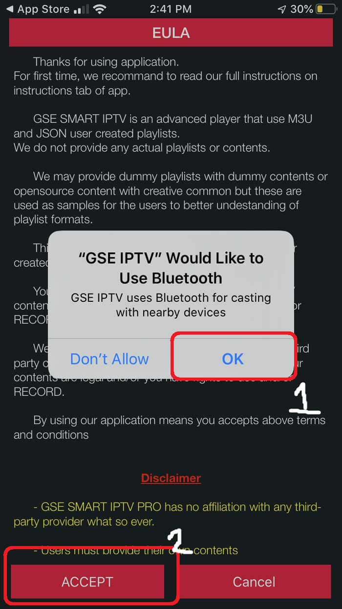 Setting up GSE SMART IPTV