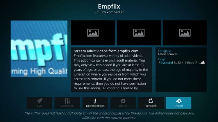 Empflix Addon